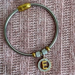 Monogram Letter ‘E’ Bracelet NWOT
